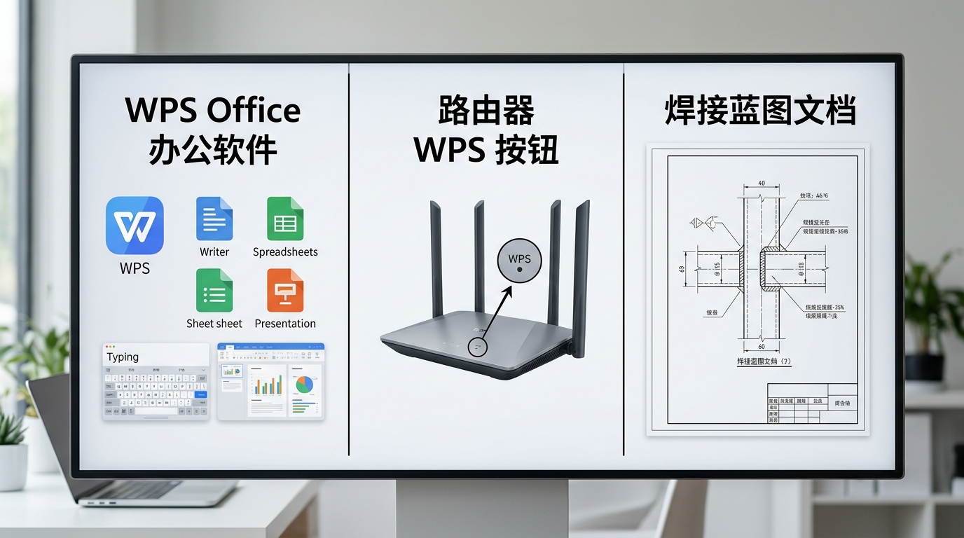 WPS 三种常见含义对比图