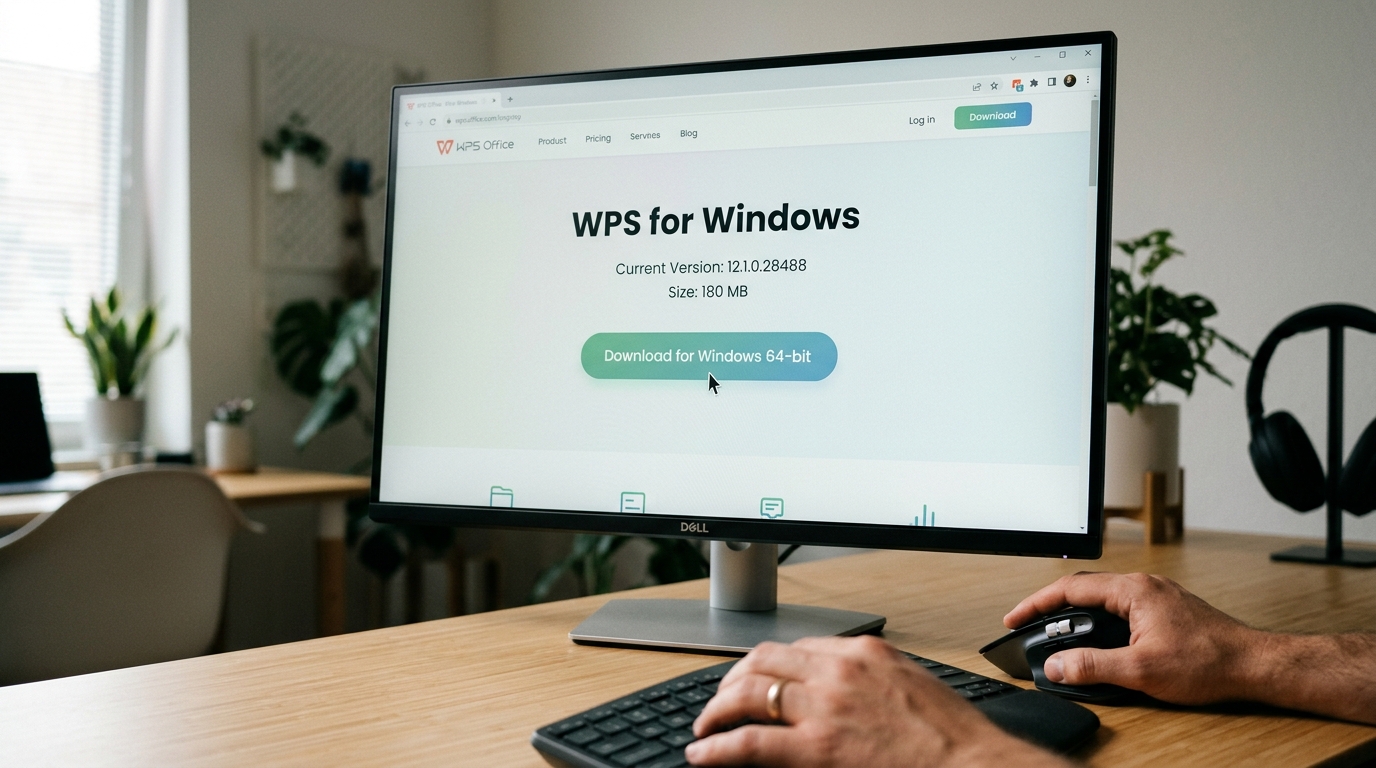 WPS下载官方网站Windows安装包页面