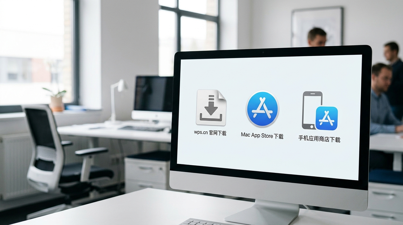 WPS下载官方入口:官网、Mac App Store与手机应用商店对比