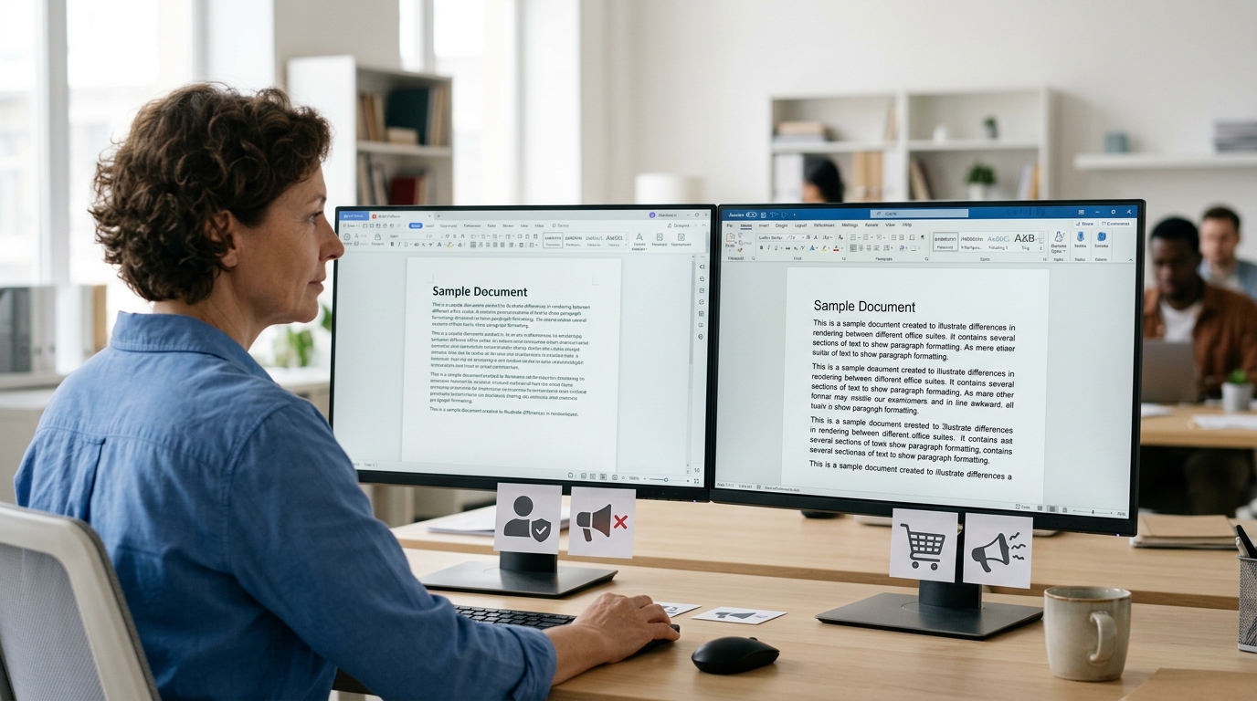 WPS Office 与 Microsoft Office 格式兼容性和隐私差异对比